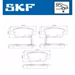 SKF VKBP 90623 A - Jeu de 4 plaquettes de frein avant