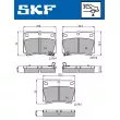 SKF VKBP 90640 A - Jeu de 4 plaquettes de frein avant