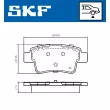 SKF VKBP 90670 - Jeu de 4 plaquettes de frein avant