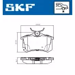 SKF VKBP 90694 - Jeu de 4 plaquettes de frein avant