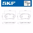 SKF VKBP 90792 E - Jeu de 4 plaquettes de frein avant