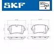 SKF VKBP 90793 E - Jeu de 4 plaquettes de frein avant