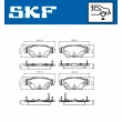 SKF VKBP 90806 A - Jeu de 4 plaquettes de frein avant