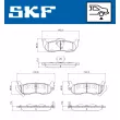 SKF VKBP 90824 A - Jeu de 4 plaquettes de frein avant