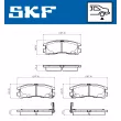 SKF VKBP 90876 A - Jeu de 4 plaquettes de frein avant