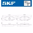 SKF VKBP 90940 - Jeu de 4 plaquettes de frein avant
