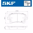 SKF VKBP 90950 - Jeu de 4 plaquettes de frein avant