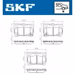 SKF VKBP 91094 A - Jeu de 4 plaquettes de frein avant