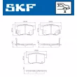 SKF VKBP 91112 A - Jeu de 4 plaquettes de frein avant