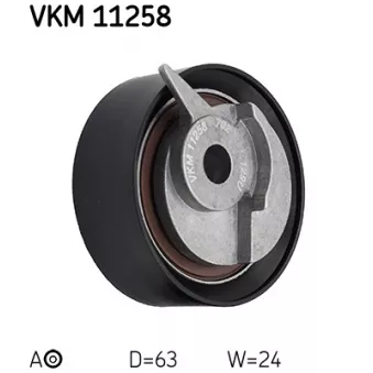SKF VKM 11258 - Poulie-tendeur, courroie crantée