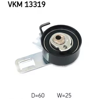 SKF VKM 13319 - Poulie-tendeur, courroie de distribution