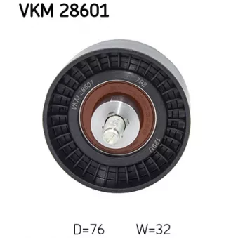 Poulie renvoi/transmission, courroie de distribution SKF VKM 28601