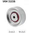 SKF VKM 31038 - Poulie renvoi/transmission, courroie trapézoïdale à nervures