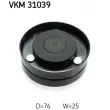 SKF VKM 31039 - Poulie renvoi/transmission, courroie trapézoïdale à nervures