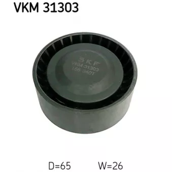 SKF VKM 31303 - Poulie renvoi/transmission, courroie trapézoïdale à nervures