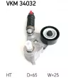 SKF VKM 34032 - Poulie-tendeur, courroie trapézoïdale à nervures