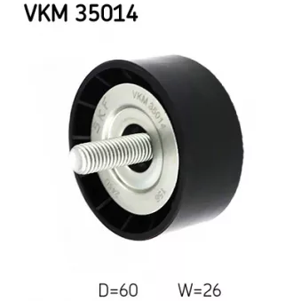 SKF VKM 35014 - Poulie renvoi/transmission, courroie trapézoïdale à nervures