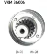 SKF VKM 36006 - Poulie renvoi/transmission, courroie trapézoïdale à nervures