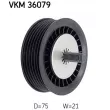 SKF VKM 36079 - Poulie renvoi/transmission, courroie trapézoïdale à nervures