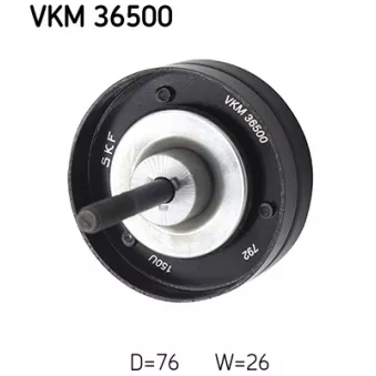 SKF VKM 36500 - Poulie renvoi/transmission, courroie trapézoïdale à nervures