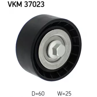 SKF VKM 37023 - Poulie renvoi/transmission, courroie trapézoïdale à nervures