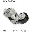 SKF VKM 38236 - Poulie-tendeur, courroie trapézoïdale à nervures