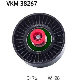 SKF VKM 38267 - Poulie renvoi/transmission, courroie trapézoïdale à nervures