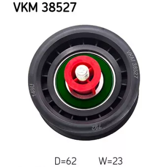 SKF VKM 38527 - Poulie renvoi/transmission, courroie trapézoïdale à nervures