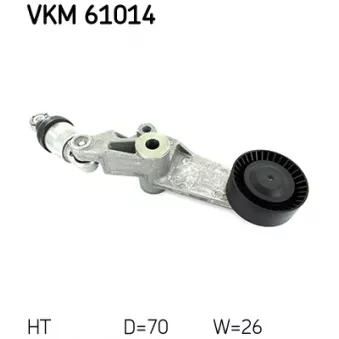 SKF VKM 61014 - Poulie-tendeur, courroie trapézoïdale à nervures