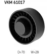 SKF VKM 61017 - Poulie renvoi/transmission, courroie trapézoïdale à nervures