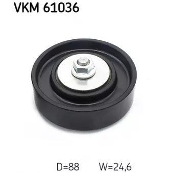 SKF VKM 61036 - Poulie renvoi/transmission, courroie trapézoïdale à nervures