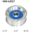 SKF VKM 63017 - Poulie renvoi/transmission, courroie trapézoïdale à nervures