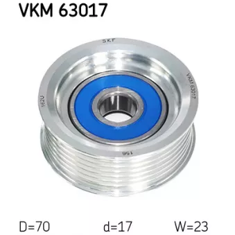 SKF VKM 63017 - Poulie renvoi/transmission, courroie trapézoïdale à nervures