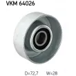 SKF VKM 64026 - Poulie renvoi/transmission, courroie trapézoïdale à nervures