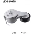 SKF VKM 64070 - Poulie-tendeur, courroie trapézoïdale à nervures