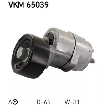 SKF VKM 65039 - Poulie-tendeur, courroie trapézoïdale à nervures
