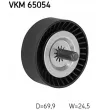 SKF VKM 65054 - Poulie renvoi/transmission, courroie trapézoïdale à nervures