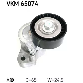 SKF VKM 65074 - Poulie-tendeur, courroie trapézoïdale à nervures