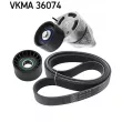 SKF VKMA 36074 - Jeu de courroies trapézoïdales à nervures