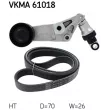 SKF VKMA 61018 - Jeu de courroies trapézoïdales à nervures