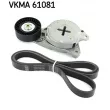 Jeu de courroies trapézoïdales à nervures SKF [VKMA 61081]