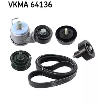 Jeu de courroies trapézoïdales à nervures SKF OEM 252882F000