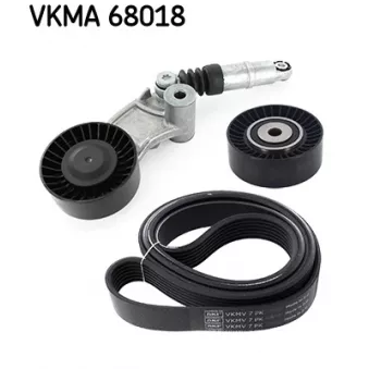 SKF VKMA 68018 - Jeu de courroies trapézoïdales à nervures