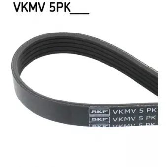 Courroie trapézoïdale à nervures SKF VKMV 5PK1207 pour OPEL CORSA 1.2 - 69cv