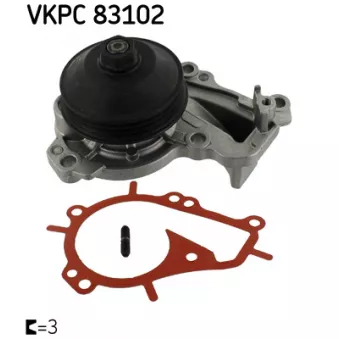 Pompe à eau SKF VKPC 83102 pour CITROEN C3 1.0 VTi 68 - 68cv