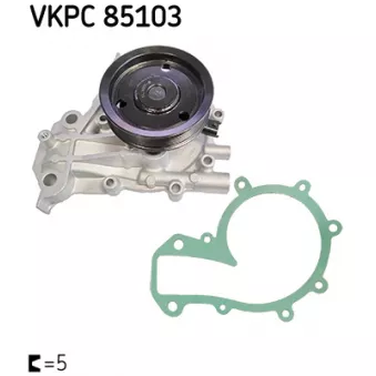 Pompe à eau, refroidissement du moteur SKF VKPC 85103 pour OPEL INSIGNIA 2.0 CDTi 4x4 - 209cv