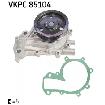 Pompe à eau, refroidissement du moteur SKF VKPC 85104 pour OPEL ZAFIRA 2.0 CDTi - 170cv