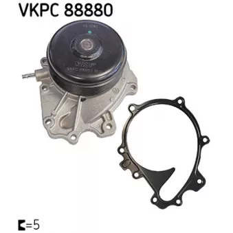 Pompe à eau, refroidissement du moteur SKF VKPC 88880 pour MERCEDES-BENZ CLASSE C C 300 BlueTEC Hybrid / h - 204cv