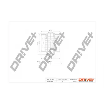Filtre à carburant Dr!ve+ DP1110.13.0316 pour DAF 85 CF 1326 LS - 256cv