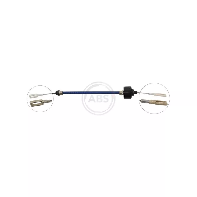 Tirette à Câble D'embrayage ABS K27530 - Compatible Peugeot 205 (I Et II), Longueur Int. 640 Mm, Ext. 370 Mm